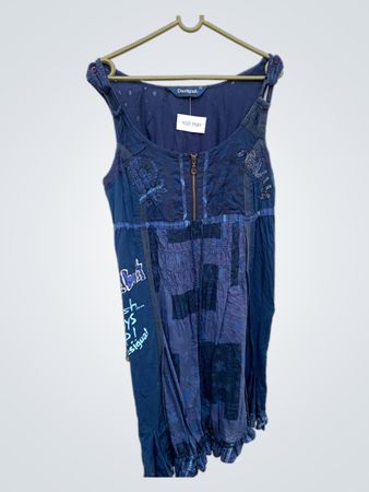 Desigual ärmelloses Patchwork-Kleid