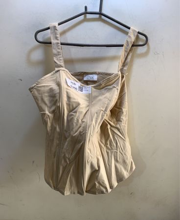 LIVA BY HANWEAR Beiges Korsett-Top
