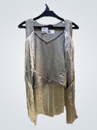 Bershka Pailletten-Fransen-Weste