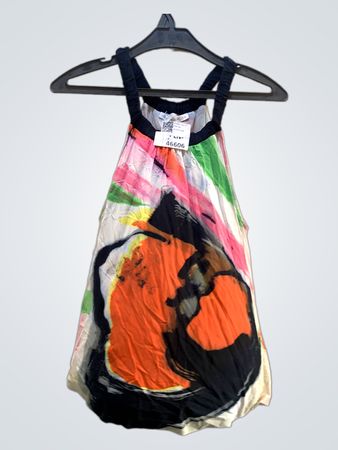 Diane von Furstenberg abstrakter Druck Halterkleid