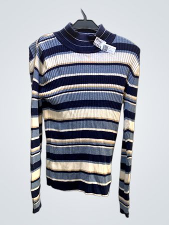 FaithVintage gestreifter Rollkragenpullover