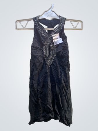 FaithVintage Schwarzes Perlen-Top