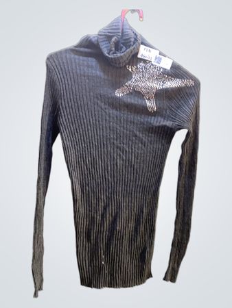 FaithVintage Rollkragenpullover mit Paillettenstern-Detail