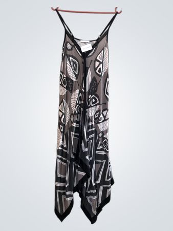 PROMOD Asymmetrisches Druckkleid