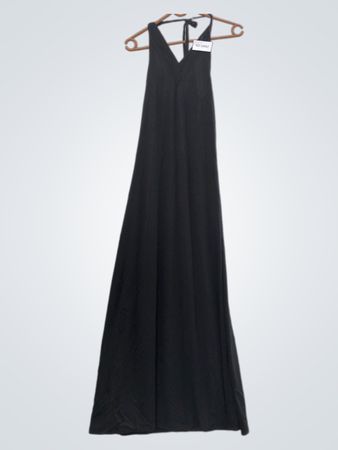 Schwarzes Maxikleid