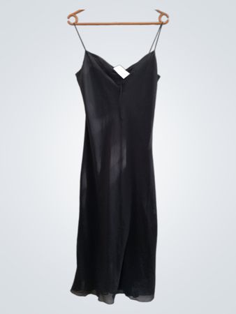 Schwarzes Slipkleid