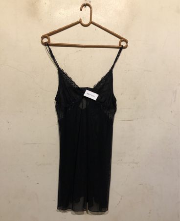 ESVIAM Schwarzer Spitzen-Slip NSD-7221