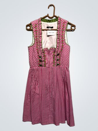 ESMARA Pink Gingham Dirndl Kleid