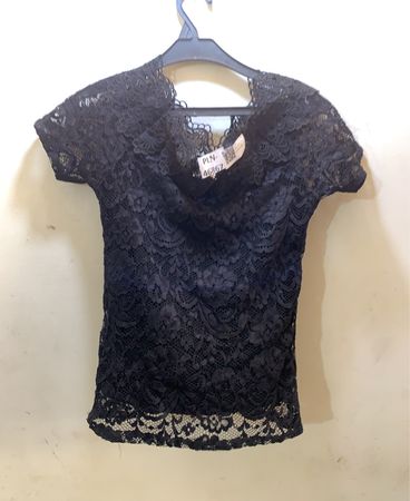FaithVintage Schwarzes Spitze Top