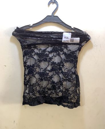 FaithVintage Schwarze Spitzenbluse