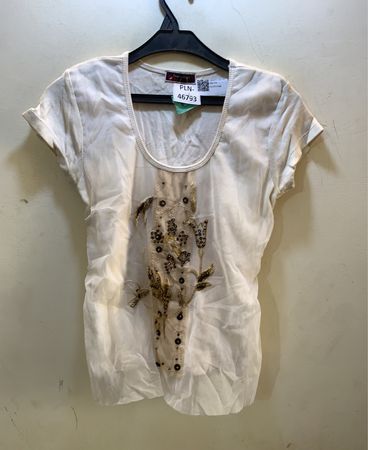 Fausta Tricot Damen T-Shirt mit Verzierungen