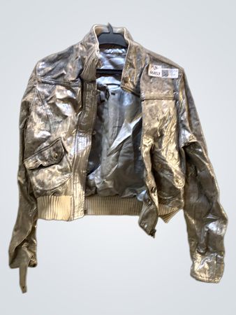 Silberne Bomberjacke