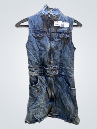 FaithVintage Denim ärmelloses Kleid