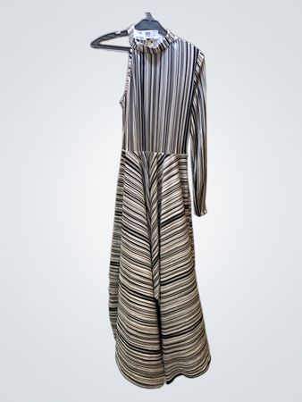 ASOS Gestreiftes Langarm-Midi-Kleid