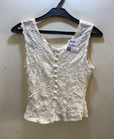 FaithVintage Spitzen Button-Up Tanktop