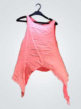 Legere Kollektion von F&R Pink Asymmetrisches Tanktop