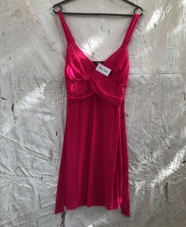 Darjeeling Pink Ruched Dress NSD-7046