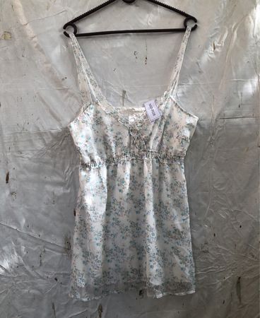 Weiße Blütenprint-Camisole