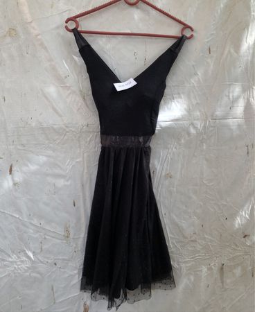 Miss Liberto Schwarzes Kleid NSD-7022