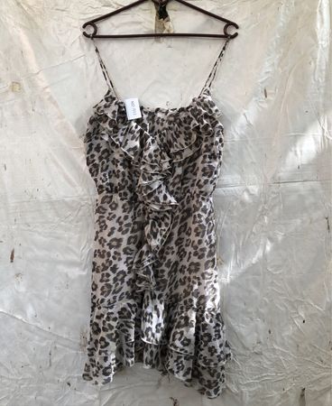 Trolli Leopard Print Ruffle Dress