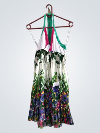Be you M/L Floral Print Halter Dress