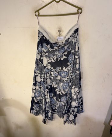 Soma Floral Print Midi Rock