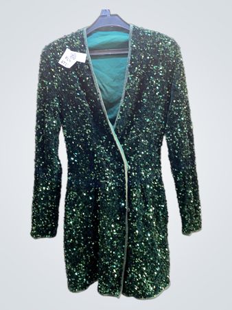 Grünes Paillettenkleid
