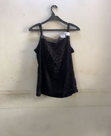 Schwarzes Top mit Pailletten