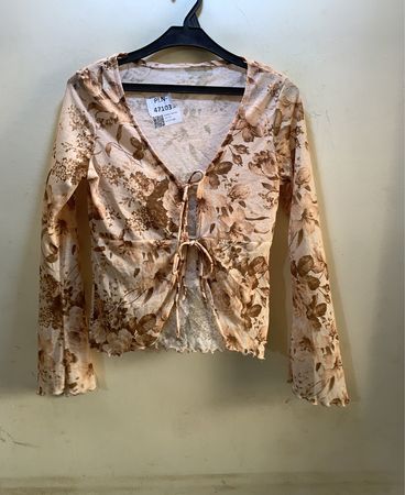 FaithVintage Blumenmuster Krawatte Front Top