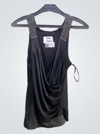 Reflect Black Verziertes Tanktop