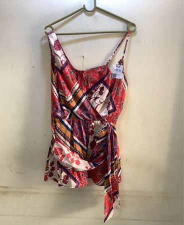 FaithVintage Jumpsuit mit floralem und geometrischem Druck