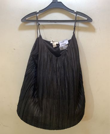 H&M Schwarzes Plissee-Cami-Top
