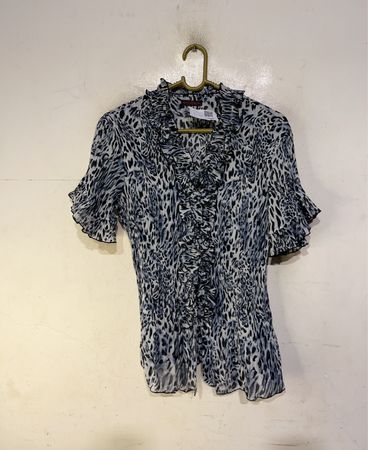 BOHE BEL KING Leopardenmuster Rüschenshirt