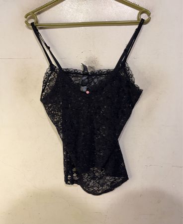 Forever Yours Black Lace Cami