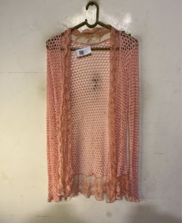 Rosa Häkeljacke