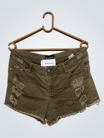 Laura Scott Damen zerrissene Denim-Shorts