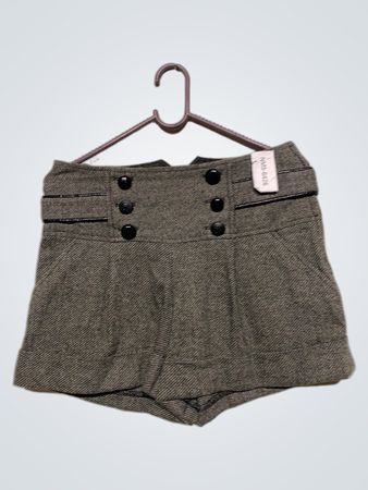 River Island Damen Graue Tweed-Shorts Größe 16