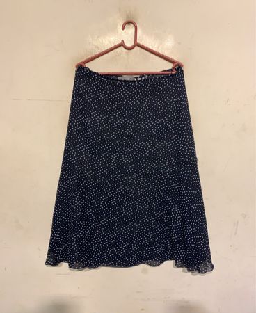 MARIA REICH DESIGN Navy Blue Polka Dot Rock