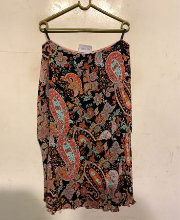 Hirsch Paisley Print Slip Dress