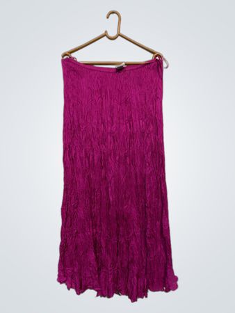 EAST Magenta Crushed Fabric Maxi Rock
