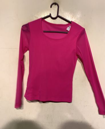 Rosa Langarmshirt