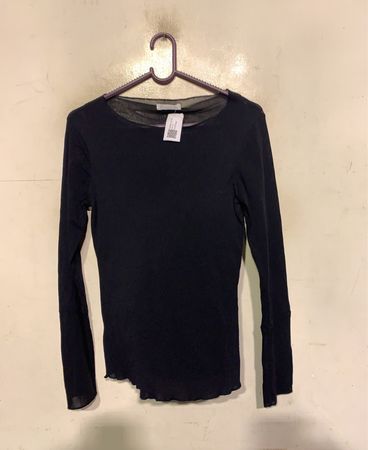 Promodi Schwarzes Langarm-Top