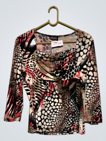 Artex Fashions 3/4-Ärmel Top mit Tierdruck
