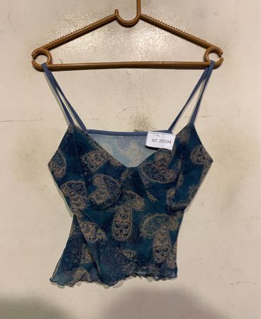 Blaues Paisleymuster-Camisole