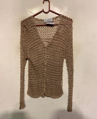 Vous Etes Crochet Strick Knopf-Cardigan