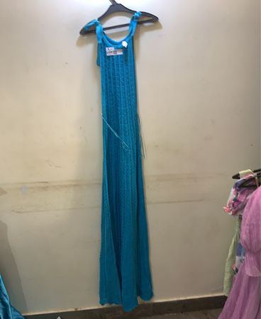 FaithVintage Blau Maxi Kleid