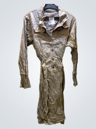 MeS Damen Beige Gürteltunika