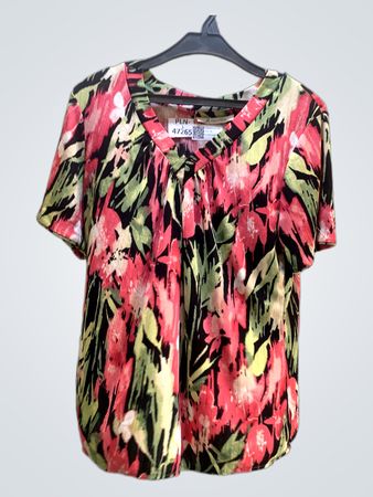 JM Collection Floral Print T-Shirt