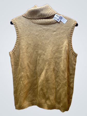 FaithVintage ärmelloses Rollkragenpullover-Weste