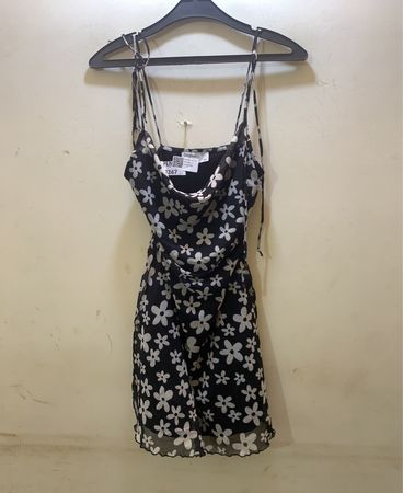 Bershka Floral Mini Slip Dress